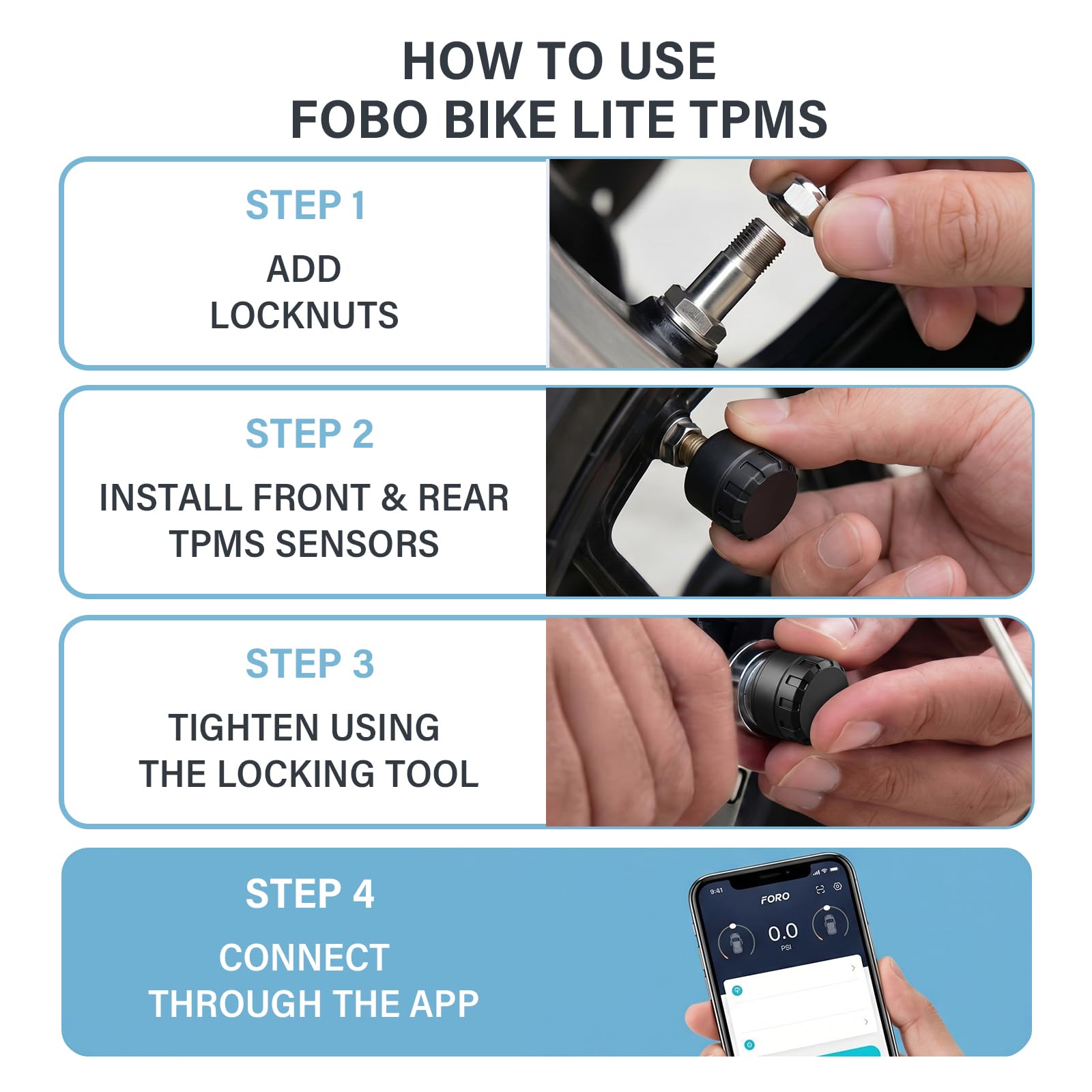 TPMS Reifendruck Kontrollsystem mit App Bluetooth Reifendruckkontrollsystem