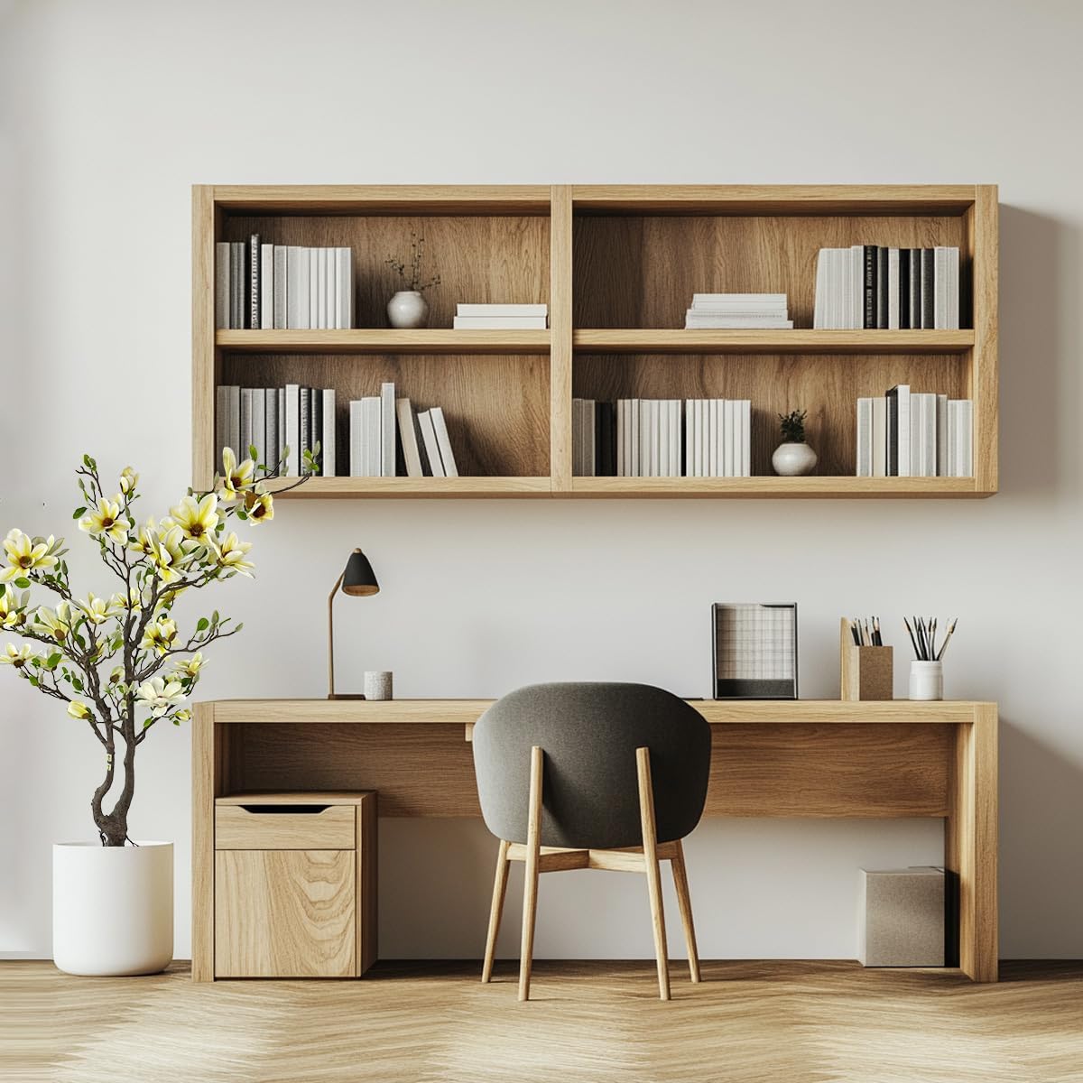 5ft White Artificial Magnolia Tree - Lifelike Faux Tree for Indoor/Outdoor Decor - Perfect for Home, Porch, or Office (1, White, 5ft) - Image 6