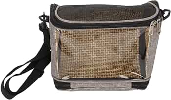 Borsa Da Trasporto Per Pappagalli – Trasparente, Traspirante, Con Posatoio E Ingresso Laterale (26x19x19,5 Cm)