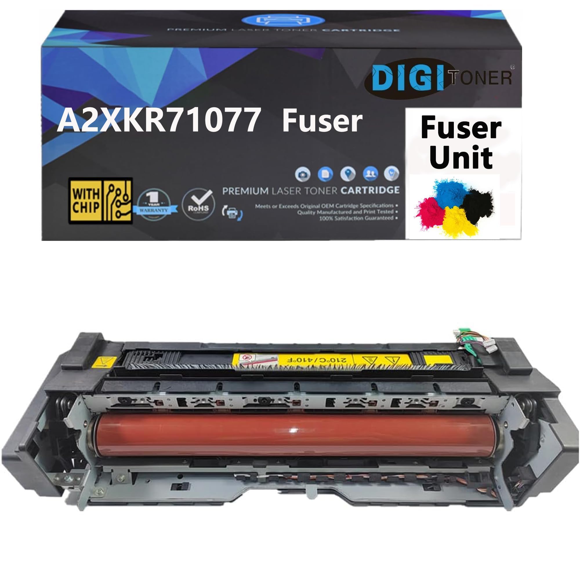 DIGITONER A2XKR71077 Fuser Unit Replacement for Konica Minolta A2XKR71077 A2XKR71055 A2XKR71033 A2XKR71011Fuser Unit Compatible with bizhub 554 C554 Printers,110V (1-Pack)