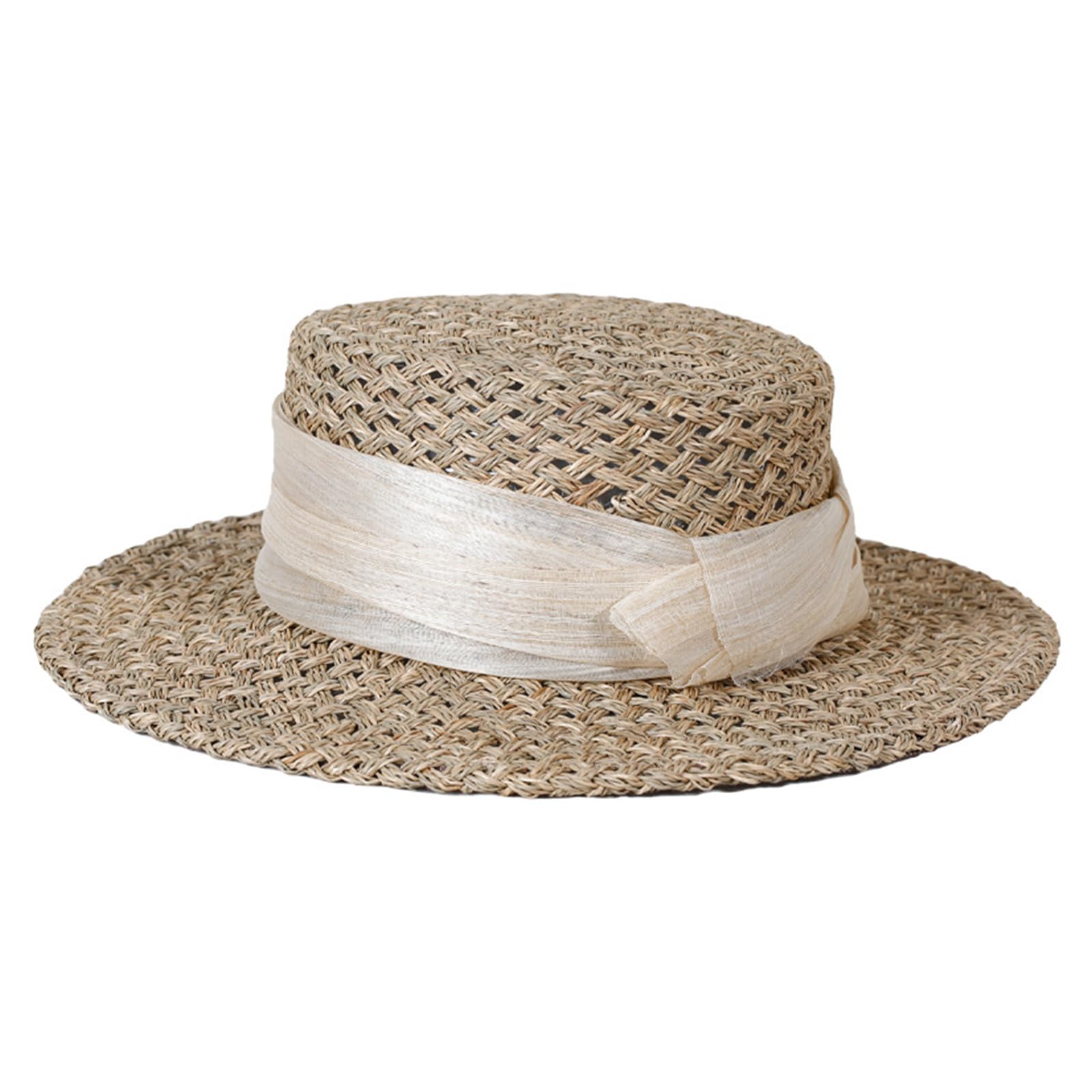 Cappello vittoriano regolabile di carta cappello di paglia per le donne, leggero pieghevole spiaggia giardinaggio accessori esterni cravatta da donna leggero viaggio giardinaggio accessori