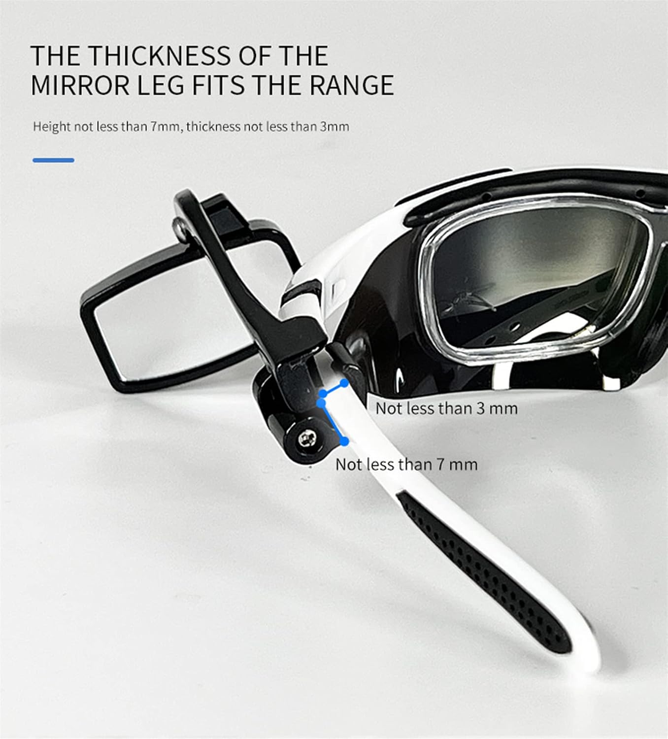 Bike Goggles Rearview Mirror, 1 Piece