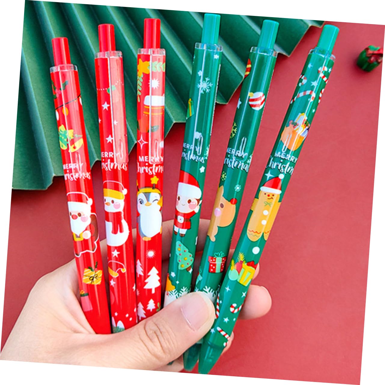 VILLCASE Bolígrafos de Gel 0.5mm para Examen y Oficina 12 Piezas Obsequio Navidad Varios estilos
