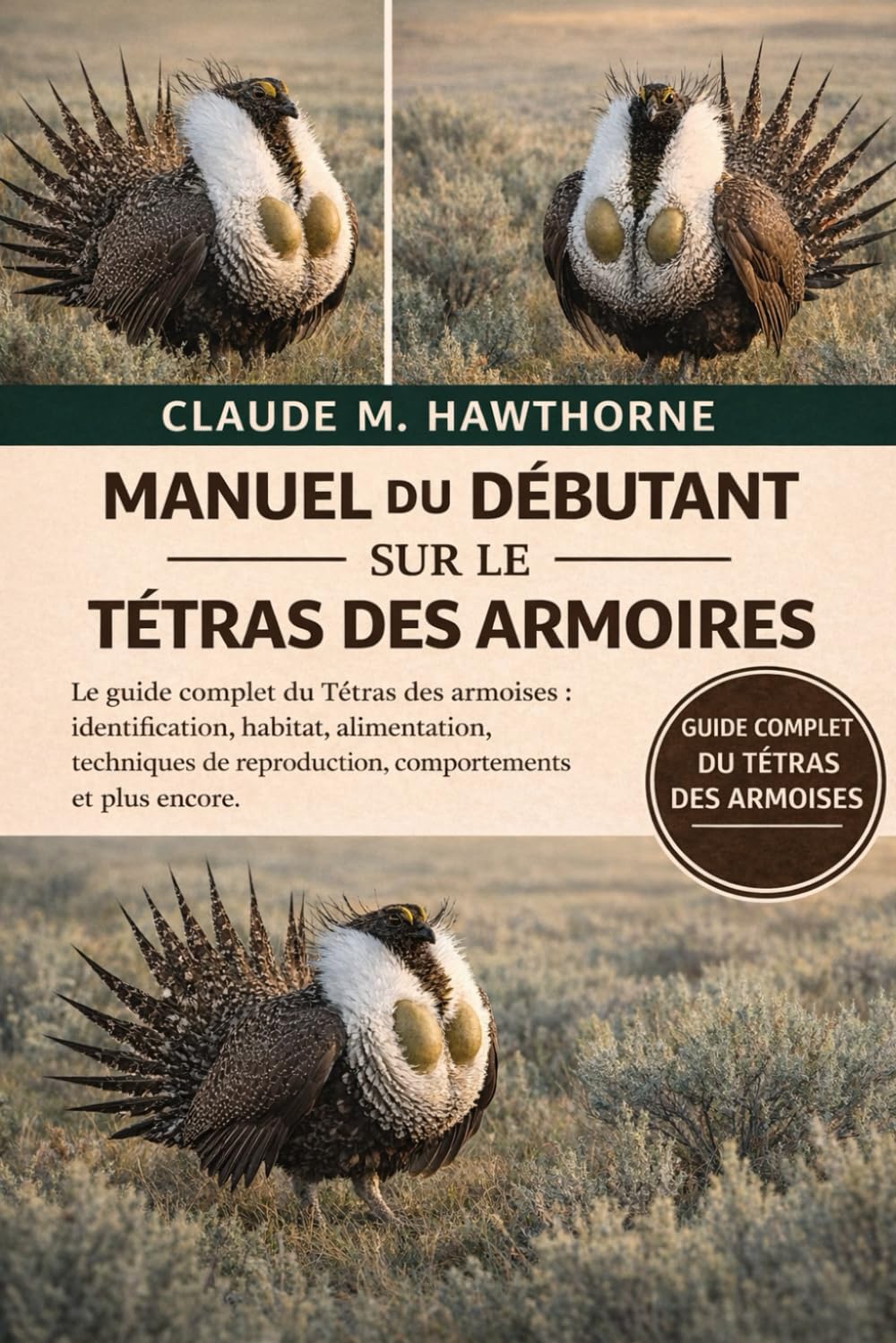 MANUEL DU DÉBUTANT SUR LE TÉLAS DES ARMOIRES: Le guide complet du Tétras des armoises : identification, habitat, alimentation, techniques de reproduction, comportements et plus encore.