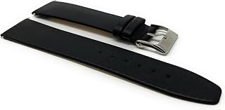 Quick Release Pushpins, Genuine Leather Replacement Watch Band Strap for Skagen Watches, Attaches with Pushpins, Many Colors - 18mm, 20mm, 22mm, 24mm