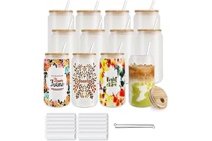 Frosted Glass Cups with Lids and Straws: The Perfect Choice for Your...