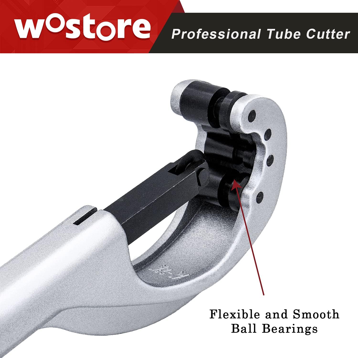 Tubing Cutter 1/4 to 2-5/8 Inch Pipe Copper PVC Aluminum Tube with Replaceable Blade - - 