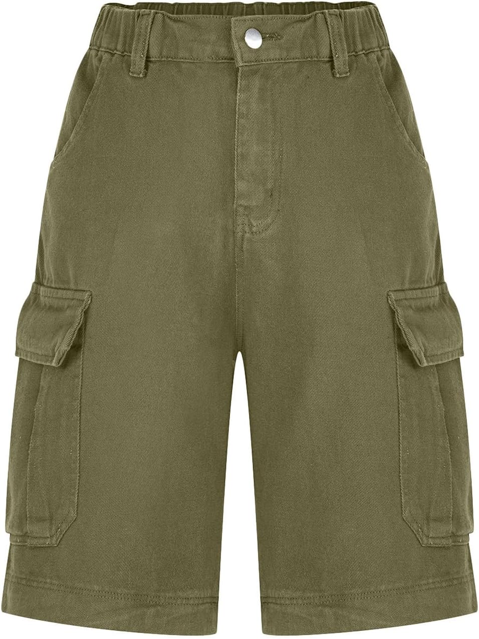 Perbai Womens Cotton Bermuda Shorts Outdoor Moutain Hiking Cargo Shorts with Pockets