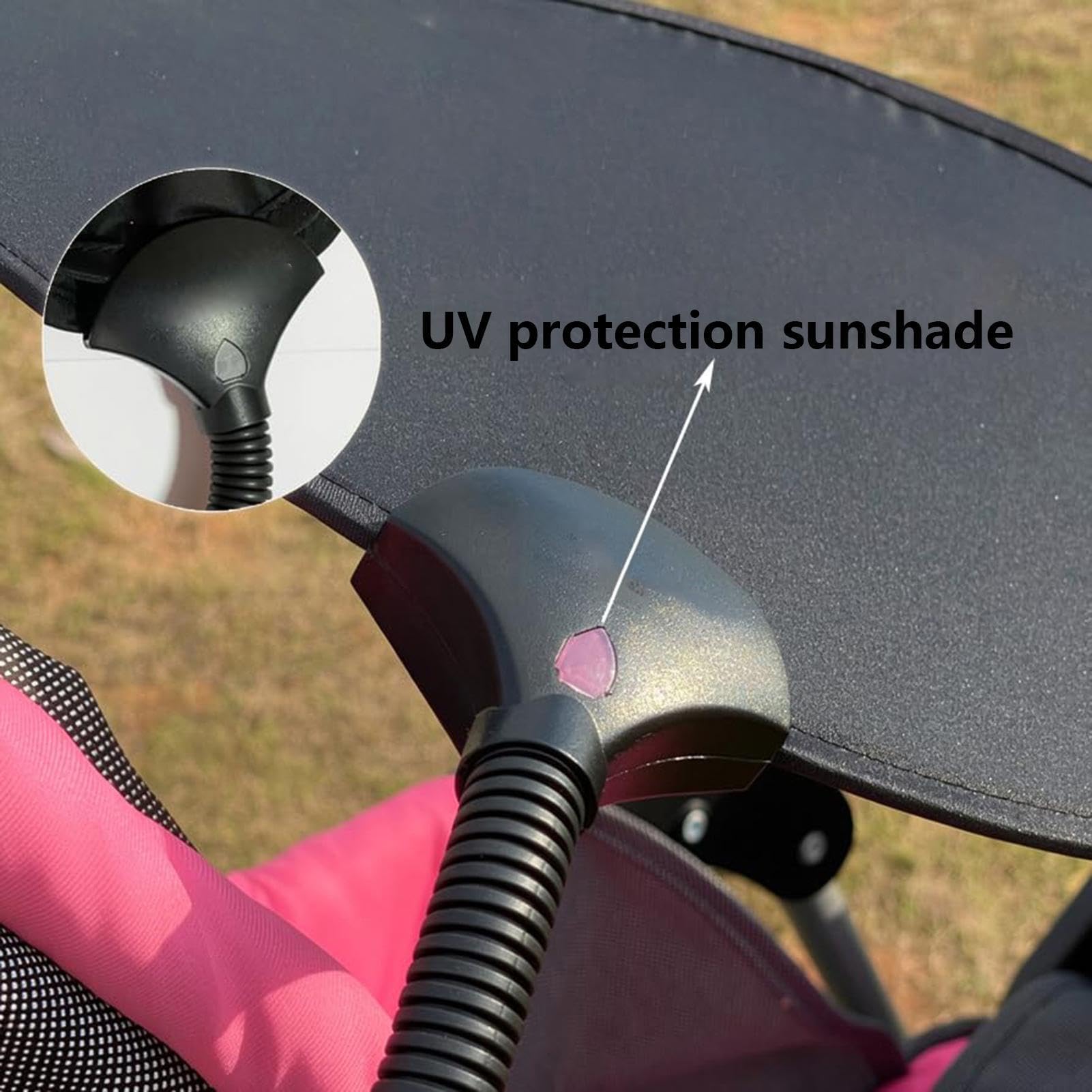 Cubierta Antisol Para Carrito | Protección UV Portátil Universal,Extensor de Sol para Silla de Paseo Infantil - para Viajes Exteriores, Parque, Playa, Paseo, Camping, Compras