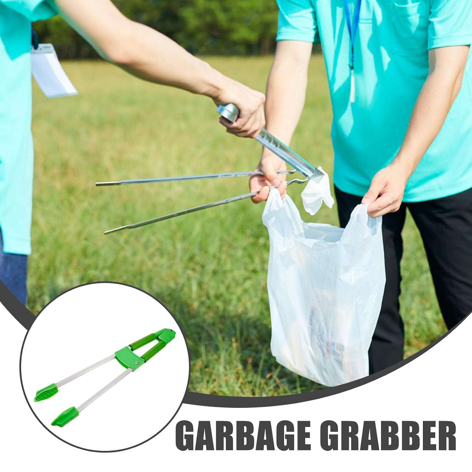 Trash Grabber Picker Tool with Thickened Clamp Head for Household