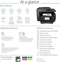 Vista 8 de Impresora multifunción HP OfficeJet 8720., Negro