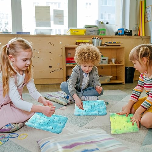 Miniatura 5 de Paquete de 2 tapetes sensoriales táctiles sensoriales de laberinto de mármol, juguetes para aliviar el estrés, juguetes para aliviar la ansiedad,