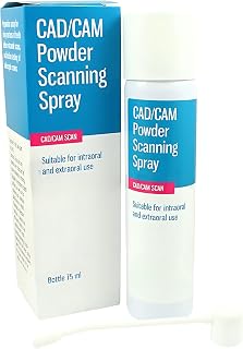 CAD/CAM Powder Scanning Spray - In-Mouth & Extraoral Matting Dental Kit - Anti-Reflective Micro-Thin Particle Size Technology - Water-Soluble Dental Care Formula - 75ml