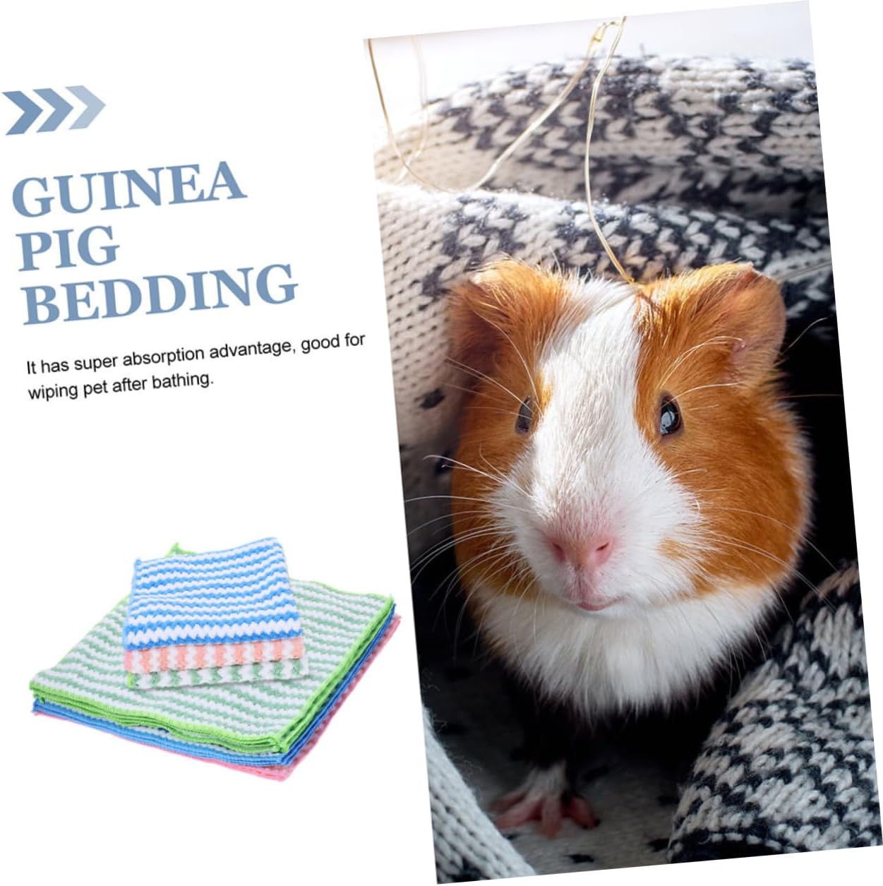 10Pcs Small Animal Blankets for Guinea Hamster Washable Pet Bedding Mats Soft Cushion for Small Pets for Cage Liners and Bedding