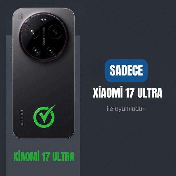 Ehr. Xiaomi 17 Ultra ile Uyumlu Kamera Korumalı Darbe Önleyici Ultra Slim Soft TPU Şeffaf Silikon Kılıf