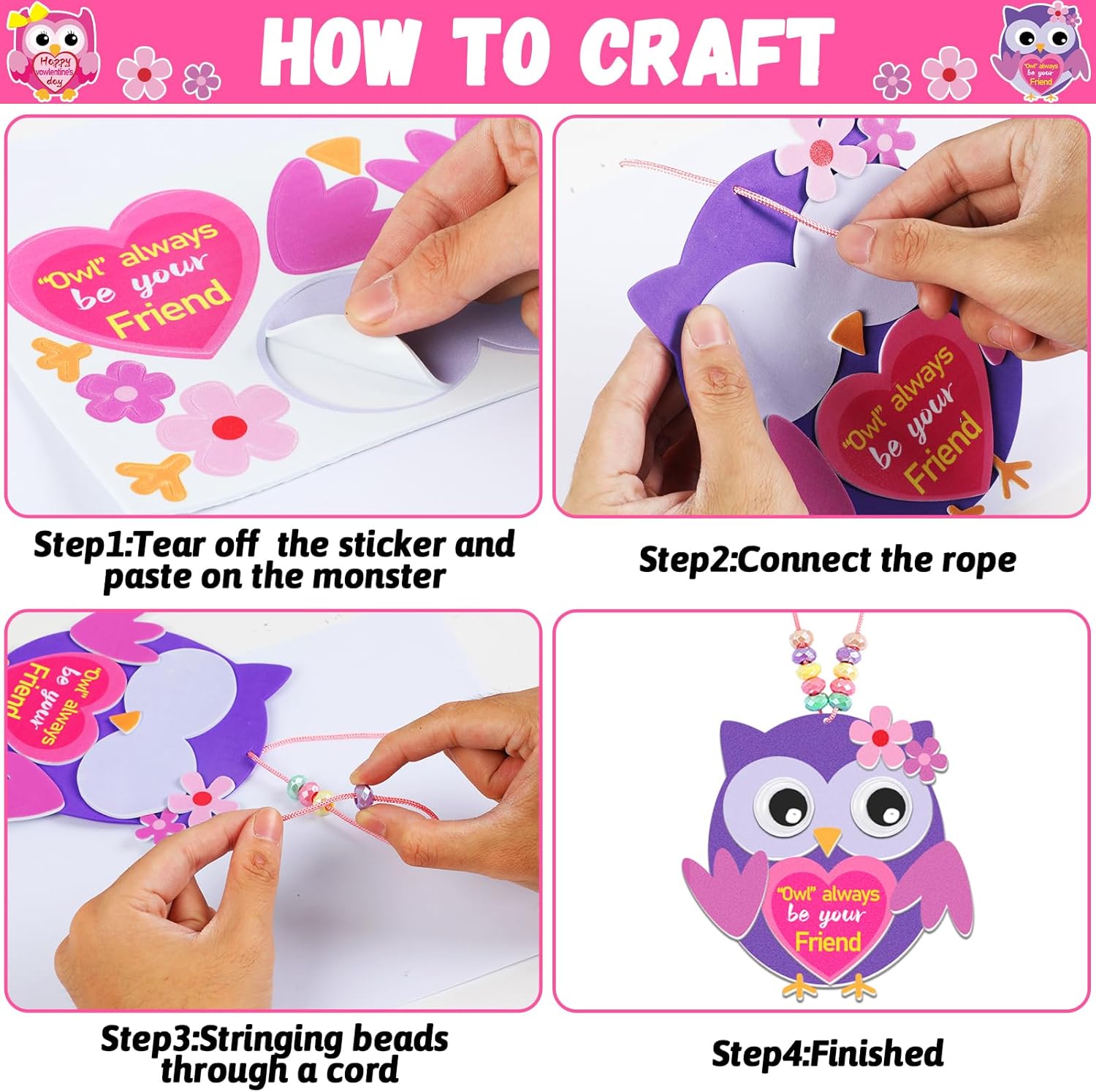 Kit de 401 piezas de espuma para el día de San Valentín para niños