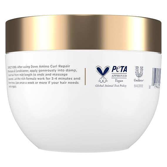 Dove Hair Amino Curl Repair 10in1 Cream Mask for Curly, Coily Hair with Bio Protein Care Technology and Amino + Jojoba Oil 9.2 fl oz.