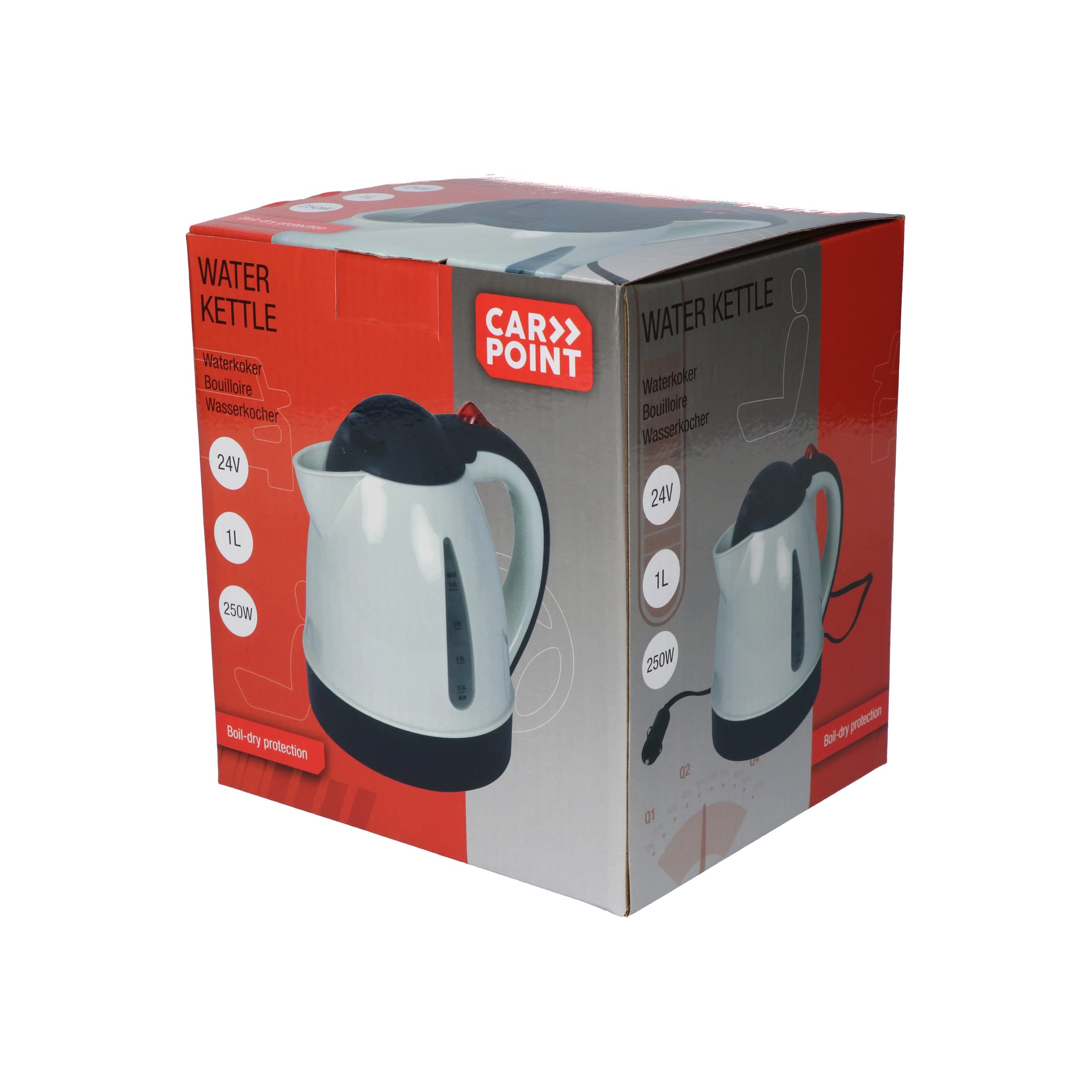 CARPOINT 0510176 Hervidor de agua para coche 1L