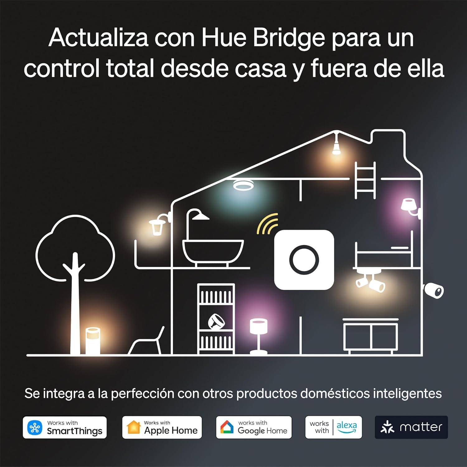 Philips Hue - Xamento, foco empotrable inteligente (1un), ideal para baño, luz blanca y colores, Bluetooth+Zigbee, Compatible con Alexa y Google Home, color blanco
