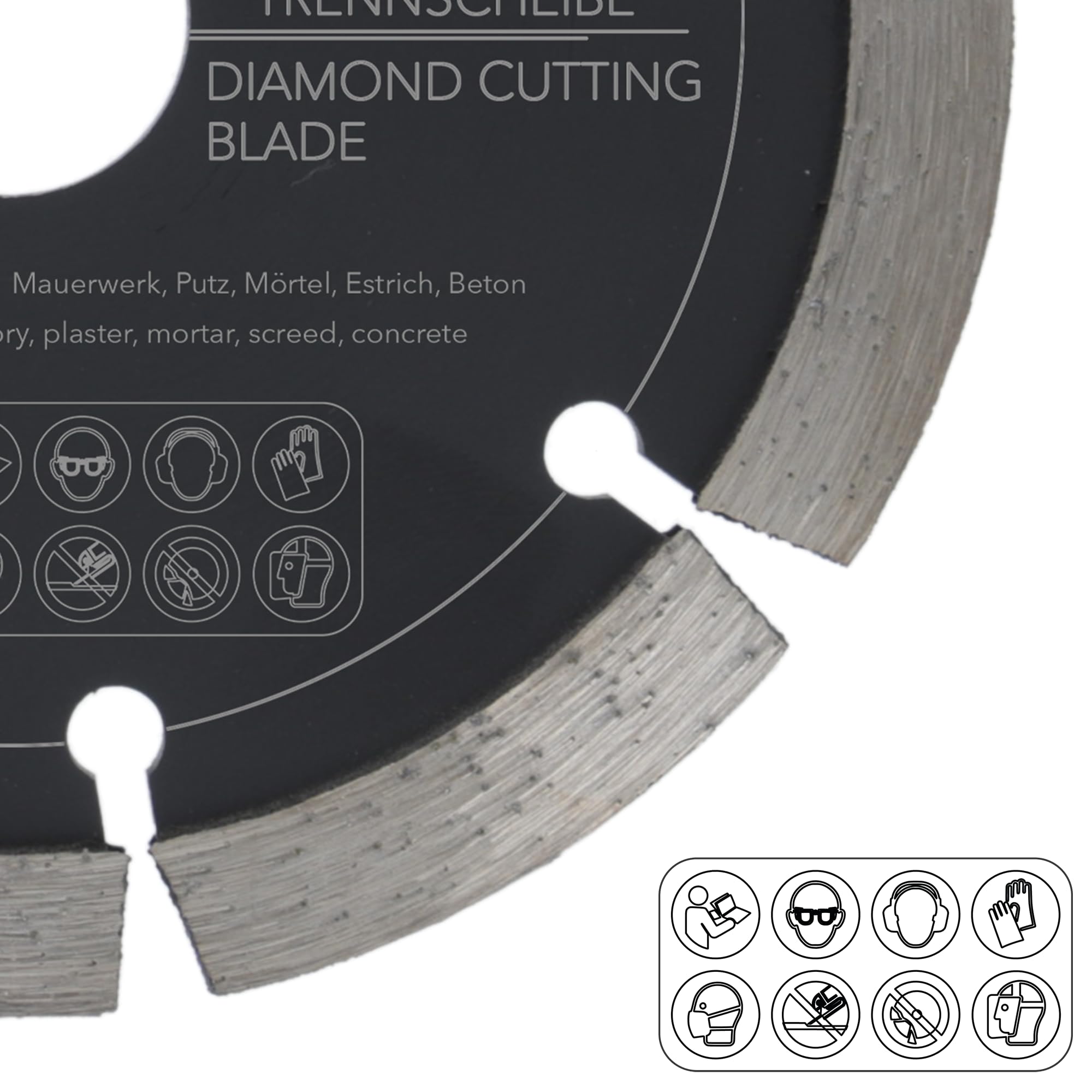 PRODIAMANT Fraise à joints Ø 125 mm x 22,23 mm – largeur 8 mm, disque de fraisage diamanté pour mortier, béton, maçonnerie et enduit, segment 10 mm, qualité professionnelle, pour meuleuses d'angle