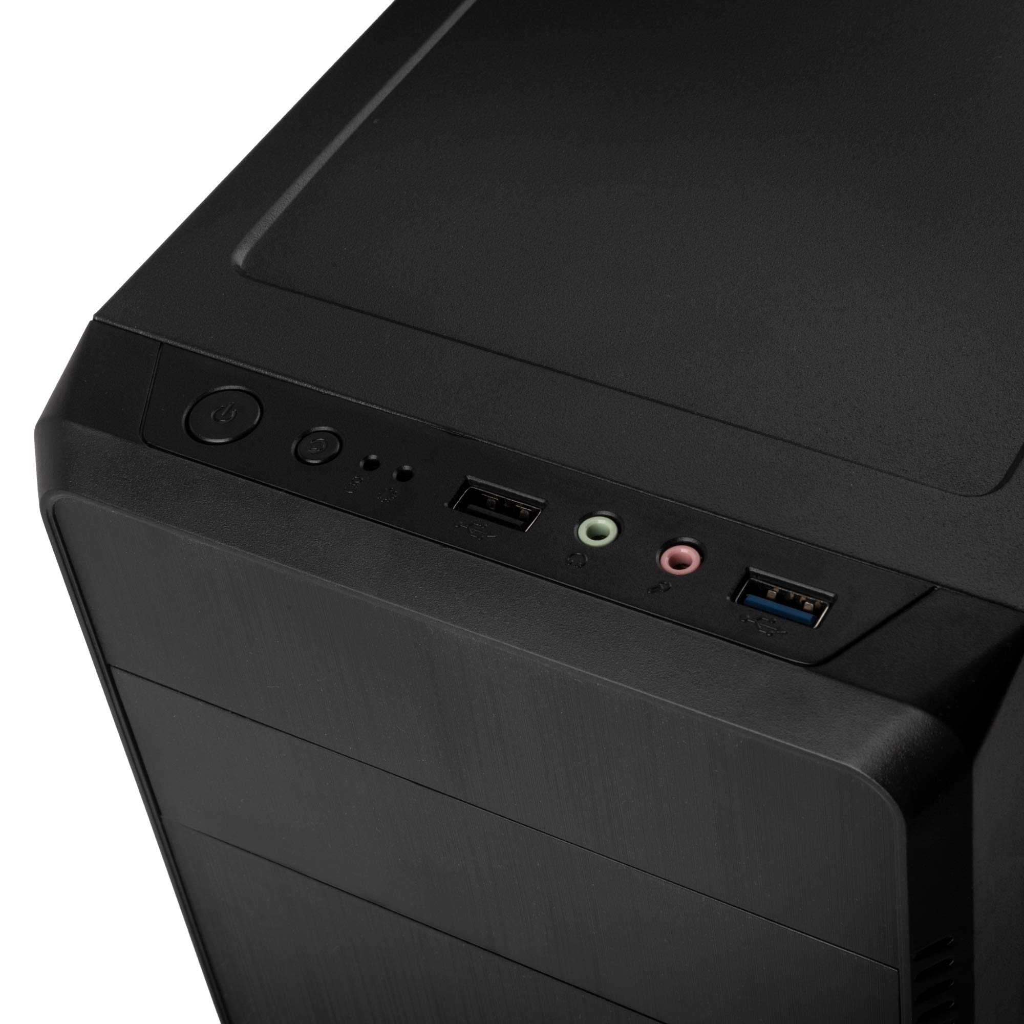 KOLINK KLM-003 MIDI Tower Case Micro-ATX Boîtier PC avec Ventilateur, Design Discret, Petit boîtier PC Silencieux, Noir