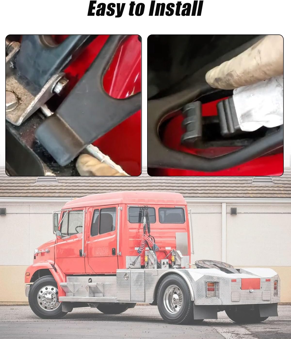 Hood Latch Assembly Fit for Freightliner FL106 FL112 FL50 FL60 FL70 FL80 1994-2005 Replace 315-5206 6808800160,2 Set