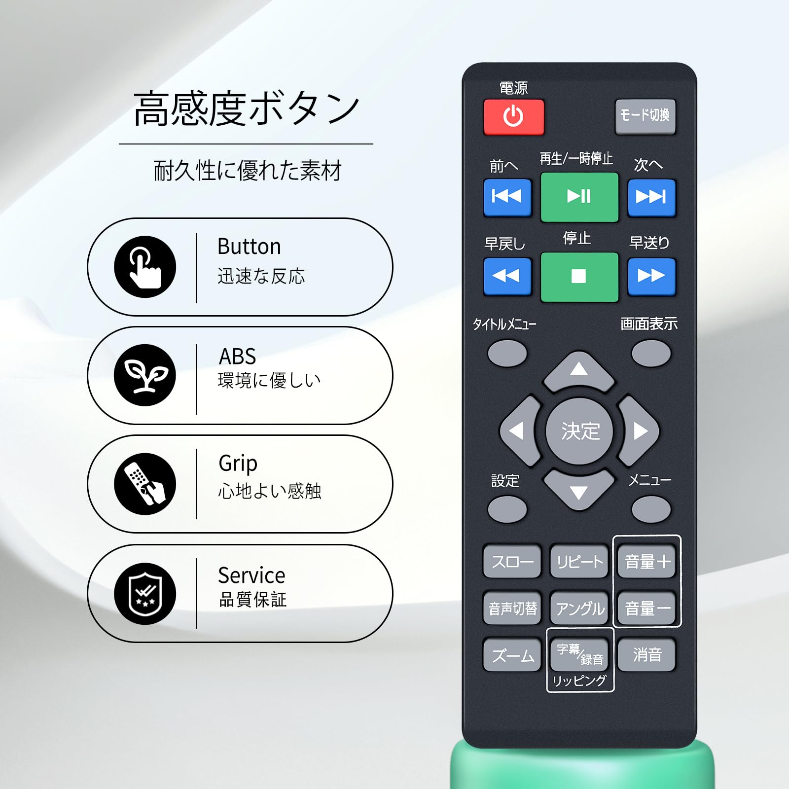 e※【新品】DVDプレーヤー　リモコン付き Amazon | ポータブルDVDプレーヤーリモコン for YAMAZEN 山善 Qriom
