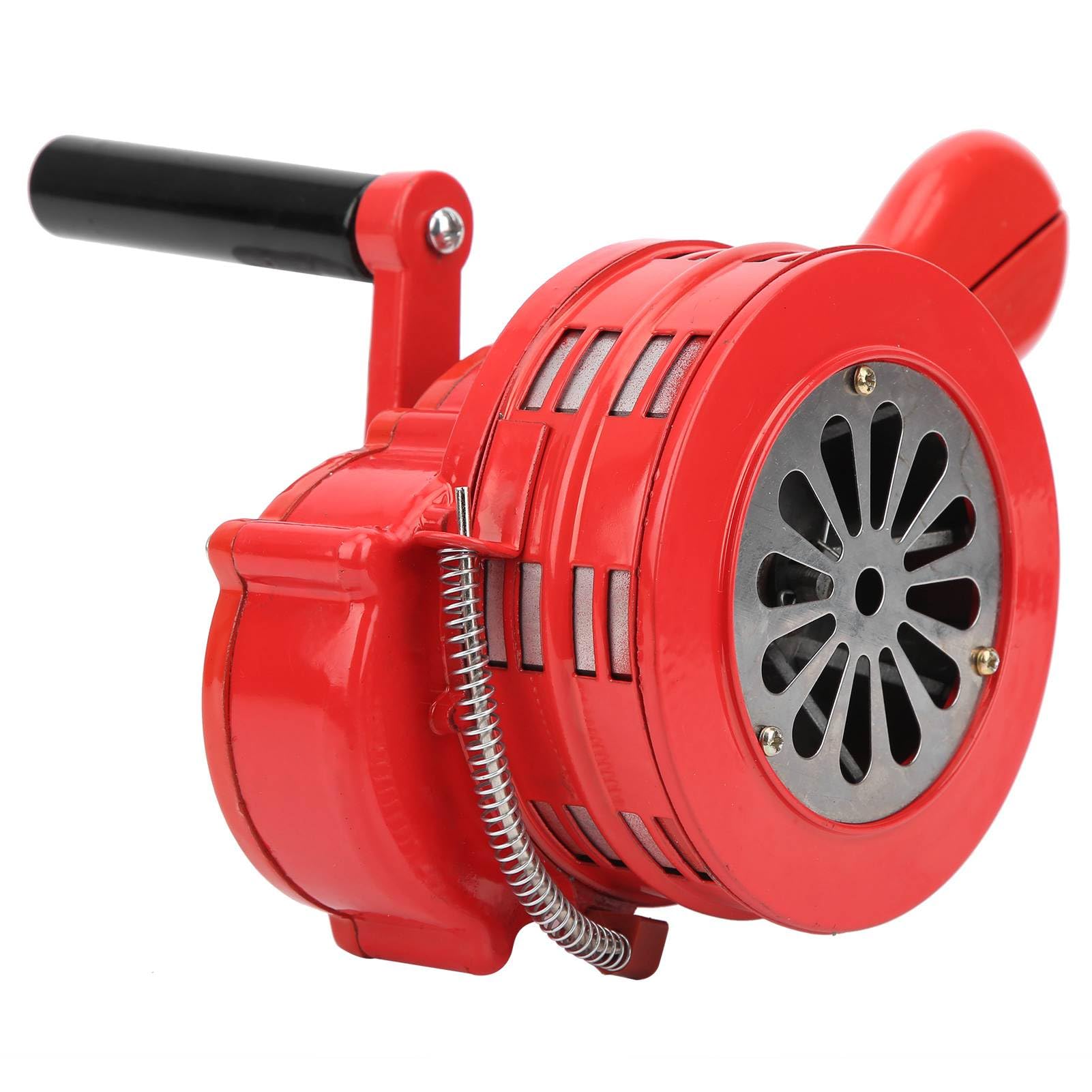Hand Crank Siren Red Portable Manual Operated Alarm for Schools Troops Alarming 120DB Its Compact Size Lightweight Is to Carry This It Wher Ensu You