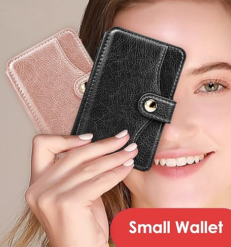 Miniatura 9 de M-Plateau Billetera para teléfono adhesiva, soporte delgado de tarjetas de crédito con adhesivo 3M para teléfono celular y funda de teléfono, tamaño