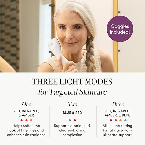 Miniatura 9 de reVive Light Therapy Tratamiento clínico del acné para la cara, dispositivo de la terapia de la luz azul