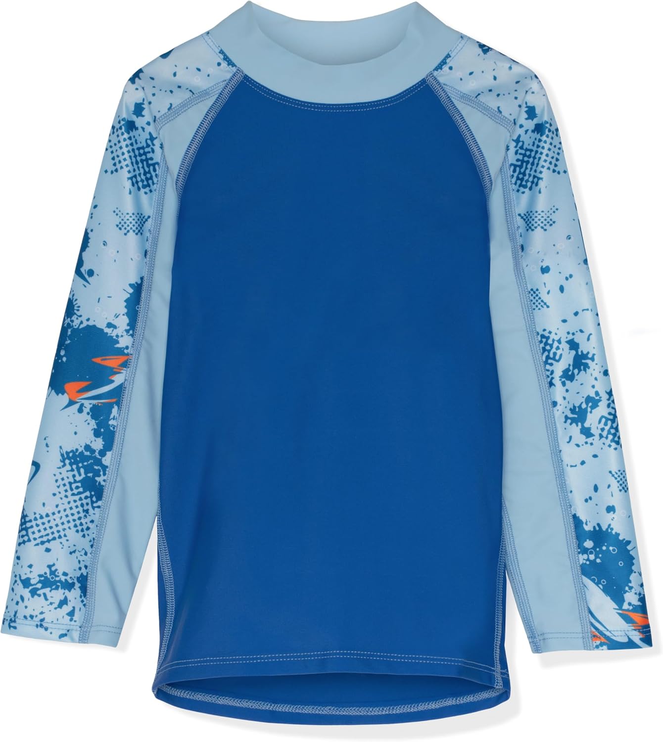 Tuga Boys Long Sleeve Rash Guard 1-14 Years, UPF 50+ Sun Protection Swim Shirt