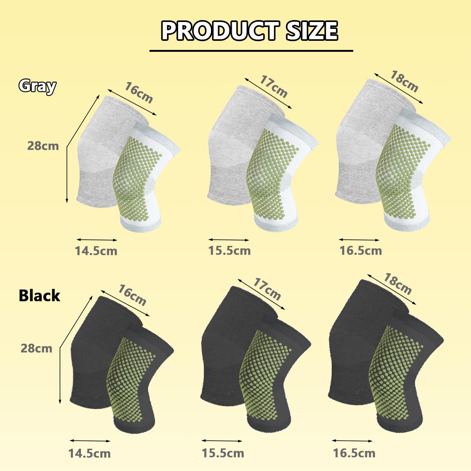 One Compress Bamboo Knee Sleeves, Knee Brace for Women Men Knee Pain, Elastic Compression Leg Sleeves for Arthritis,Breathable for Workout, Running, Gym, Sports, Fitness(Gray, XL)