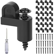 3/8 in Window Screen Clips 24 PCS with Screws Screwdriver Offset Window Clips for Glass Screen Storm Door Window Clips Storm Panels