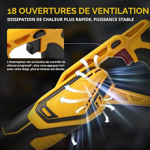 Sega a sciabola a batteria per Dewalt 20 V, 3000 SPM, batteria a velocità variabile con 8 lame per tagliare legno, metallo, plastica (senza batteria) - 3