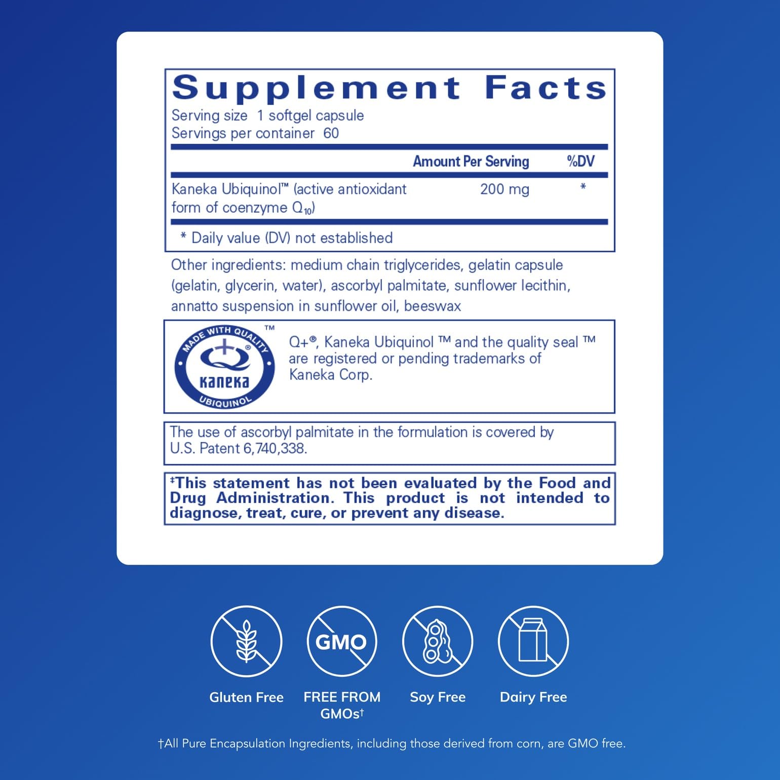 Pure Encapsulations Ubiquinol-QH, 60 Softgel Capsules — Amazon image 2