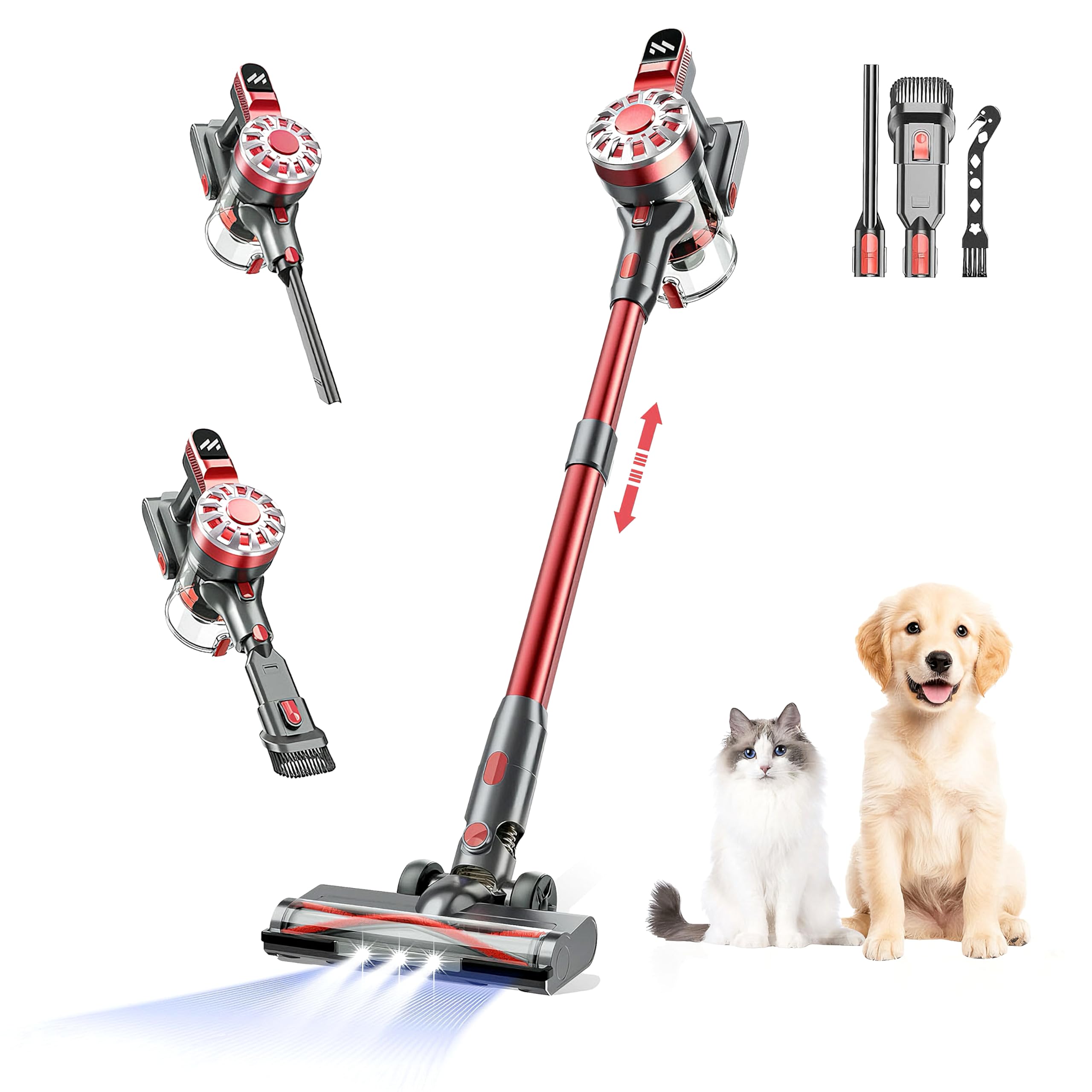 WLOTPO Cordless Vacuum: Lightweight, Super Suction, 35 Min Runtime