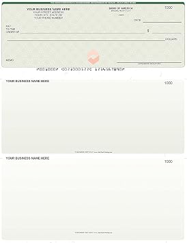 ABC Computer Voucher Business Checks, QuickBooks Compatible, Green - 500 Sheets