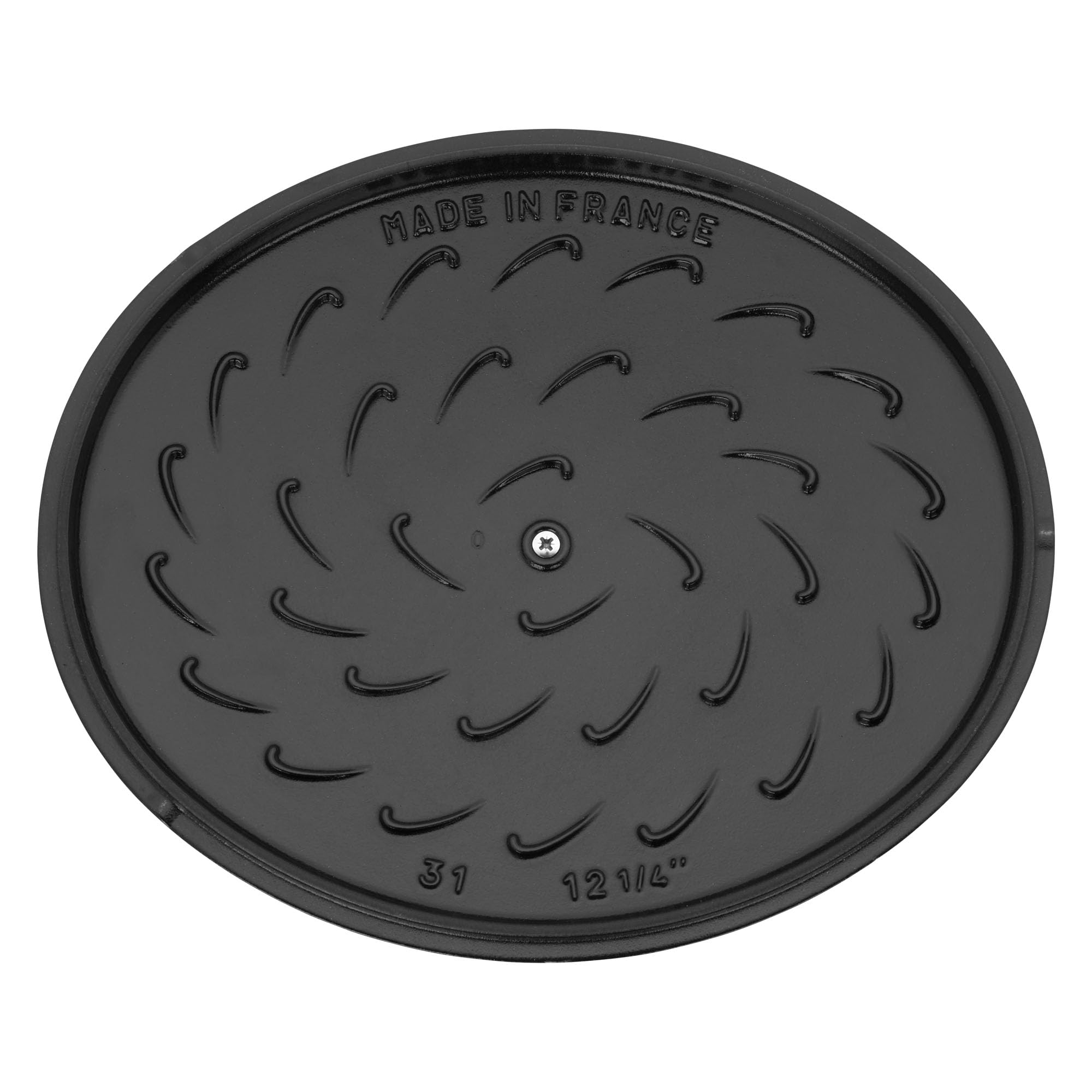 Staub Schmortopf aus Gusseisen, flach, oval, 6,25 l, Grenadine