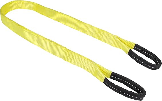 SmartStraps 2 in x 6 ft Nylon Web Lifting Sling, 6,400 lb, 2 Ply, Yellow