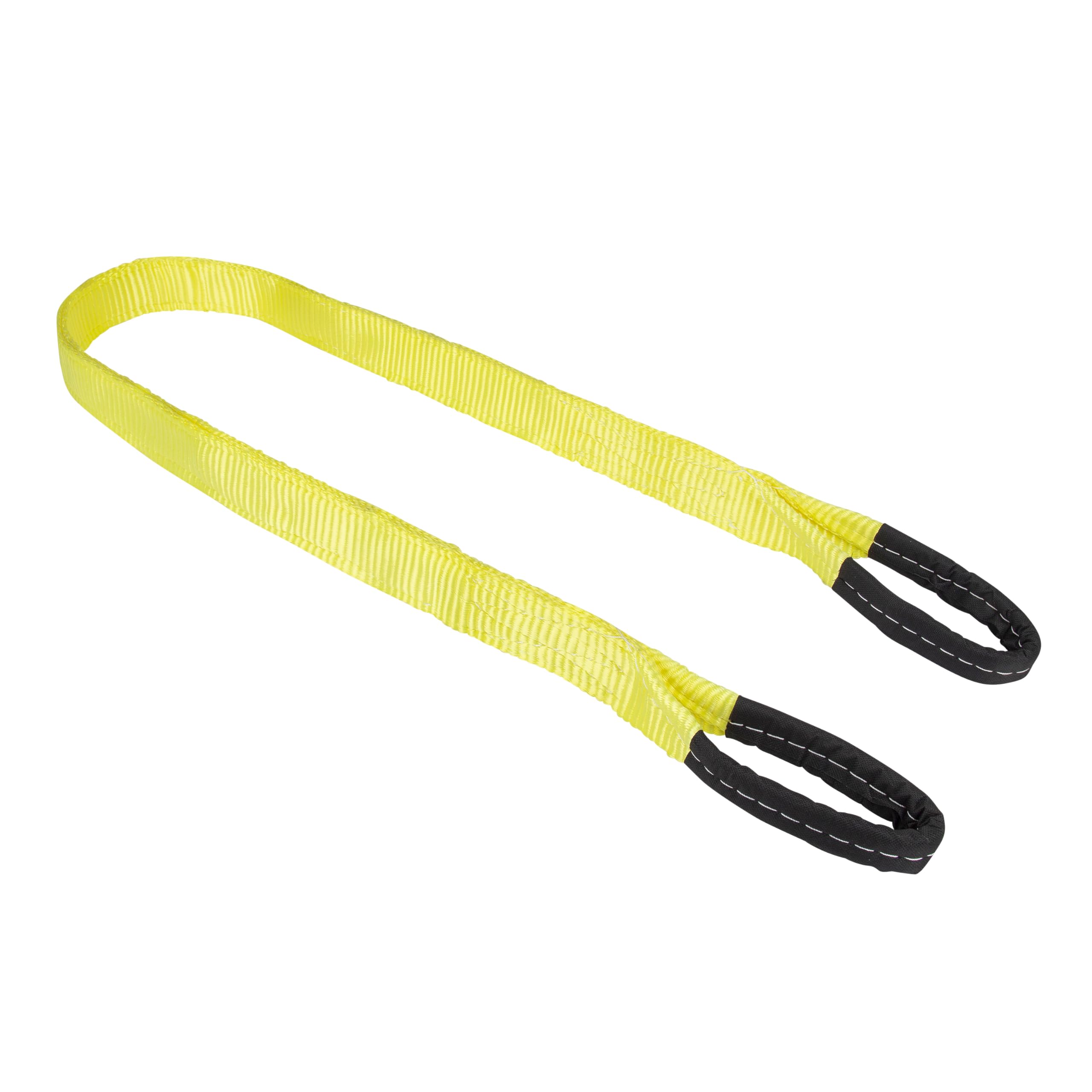 SmartStraps 2”x6’ Nylon Webbing Sling (1pk) – 6,400lb Vertical Lifting Capacity – Safely Lift Heavy Loads, Made with Strong Flexible Webbing, Small, Yellow