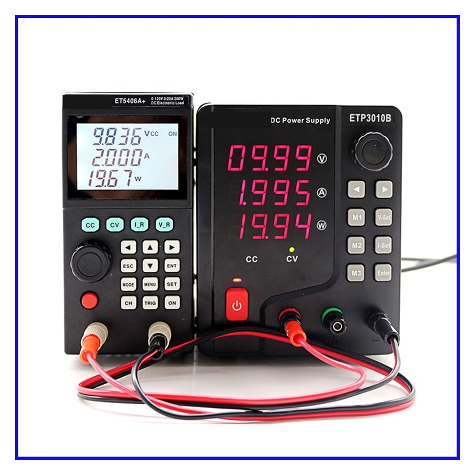 DC Elektronische Last ET5407A+ ET5406A+ 200W 0-180V 0-30A, programmierbare elektronische 1mV/1mA Batterietester CC/CV/CR/CP-Test Widerstandsmessung(ET5406A Plus)