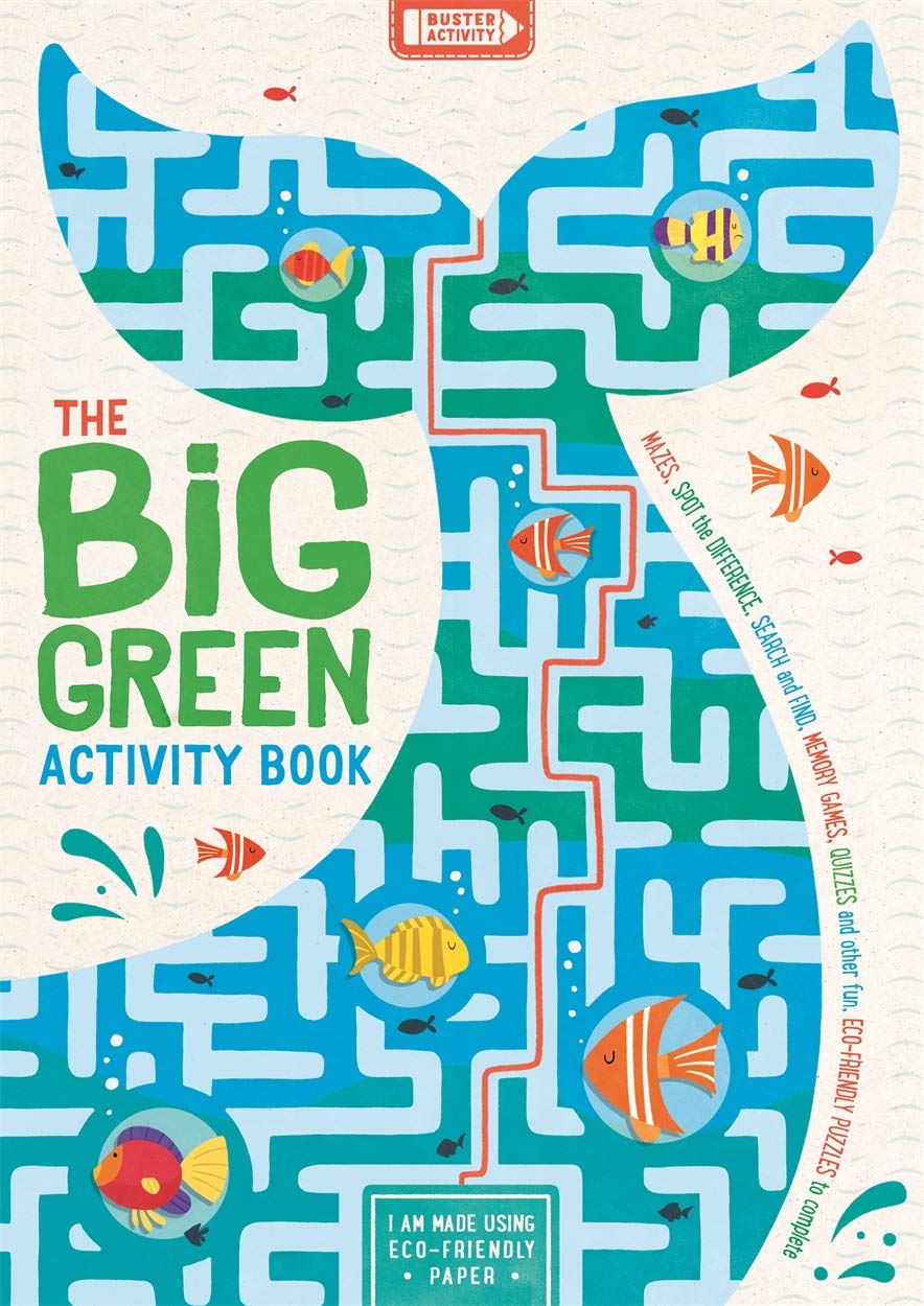 Buster Books The Big Green Activity Mazes, Spot the Difference, Search and Find, Memory Games, Quizzes and