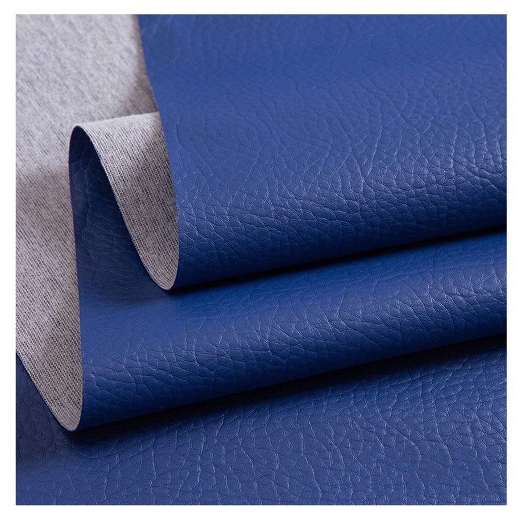 Cuir PU de qualité supérieure bleu au mètre pour créations artisanales - 8