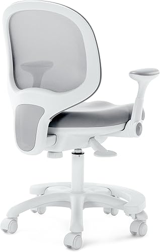 Miniatura 34 de Silla de escritorio para niños, silla de oficina de estudio, diseño ergonómico, altura ajustable y profundidad del asiento (azul cielo con Azul