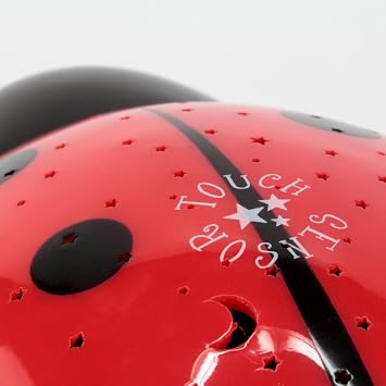 ANSMANN Starlight Ladybug Ladybird Nightlight Projects Actual Star Constellations Relax Effect Multicolor LED Sleeping Aid for Babies Kids