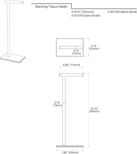 Miniatura 6 de Gatco Base cuadrada moderna , 1431MX