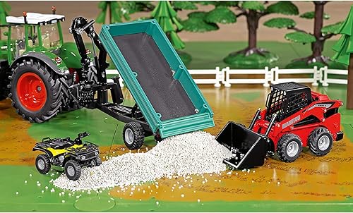 Miniatura 6 de Siku 3049 Farmer Manitou 3300V Minicargadora Minicargadora, Rojo