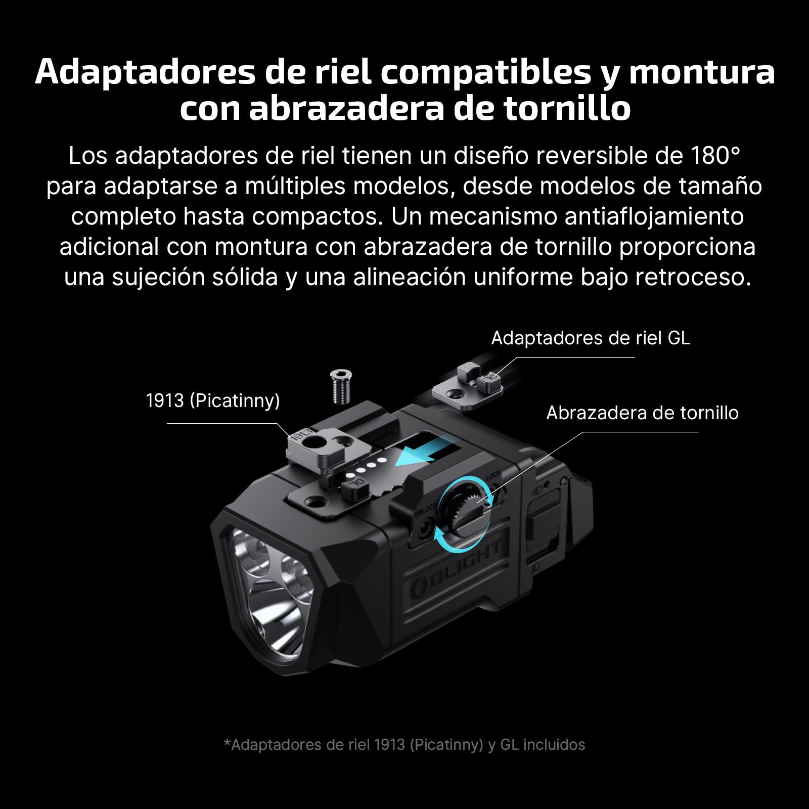 OLIGHT PL-X Linterna Con proyector de 22500 candelas y luz de inundación de 1200 lúmenes, orejetas ajustables y reversibles, puerto USB-C, soporte estroboscópico compacto para búsqueda en exteriores