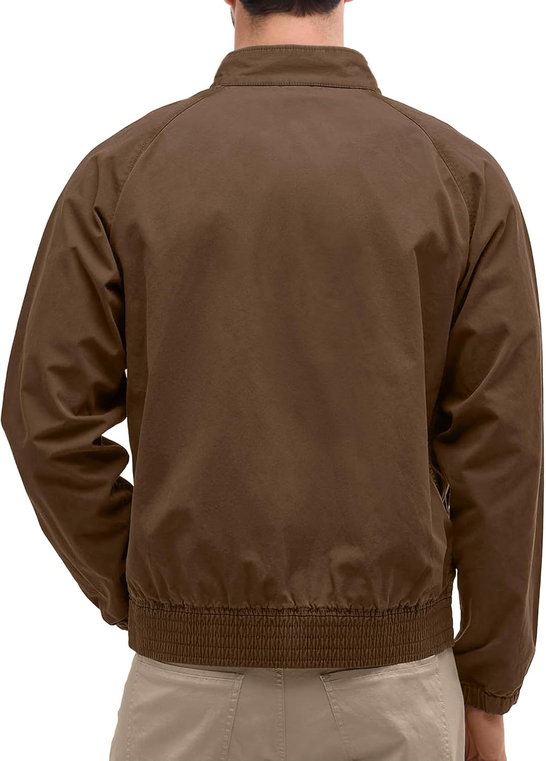 Comdecevis Men's Bomber Jacket Lightweight Windbreaker Casual Stylish Two-Way Zipper Coat for All Season - Image 2