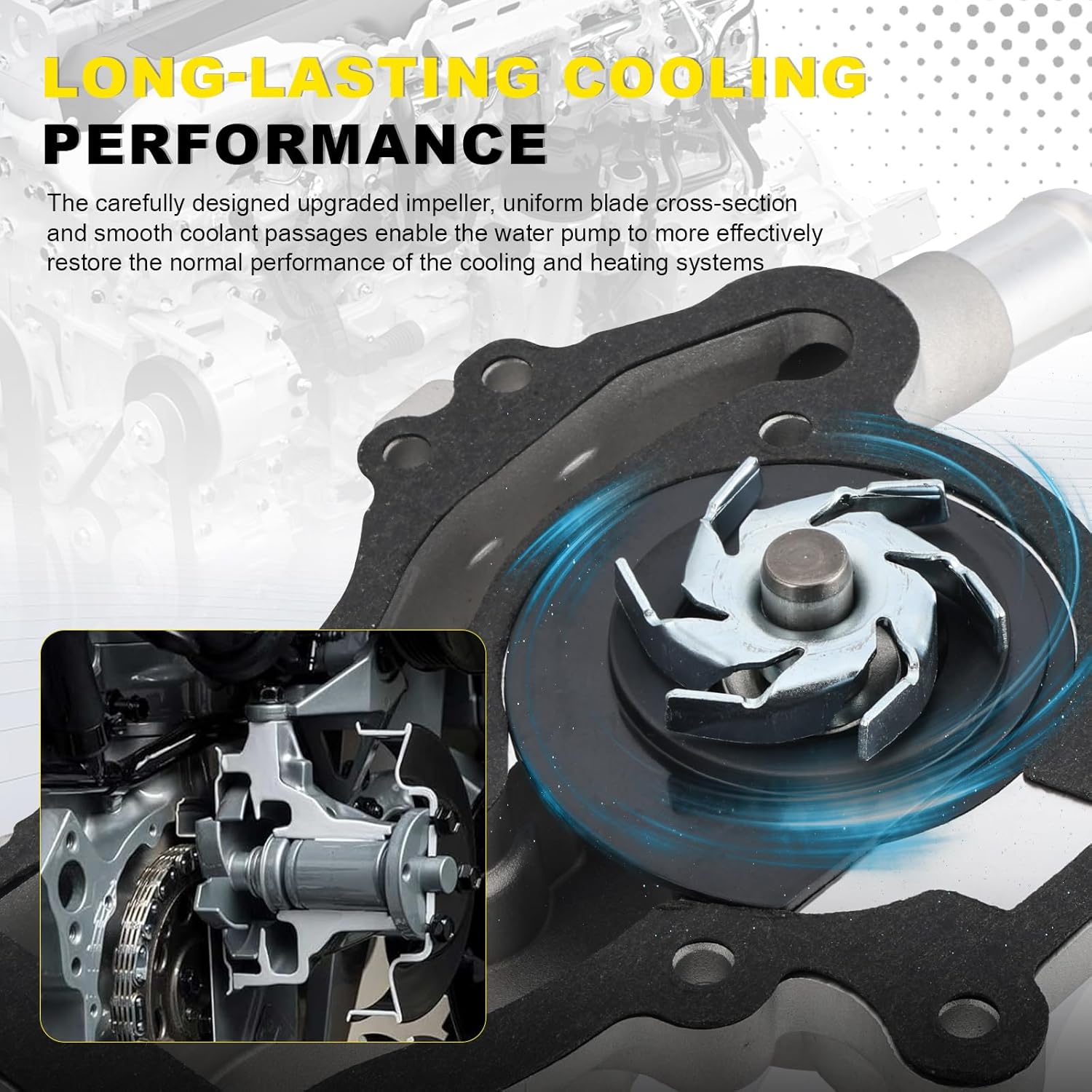 AW6662 Water Pump Thermostat Kit Compatible with 2013-2020 Encore & 2011-2016 Cruze & 2012-2020 Sonic & 2013-2020 Trax L4 1.4L Turbocharged Engine, Replaces #25192709 55565336 902808 34709